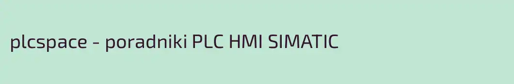 plcspace - poradniki PLC HMI SIMATIC  